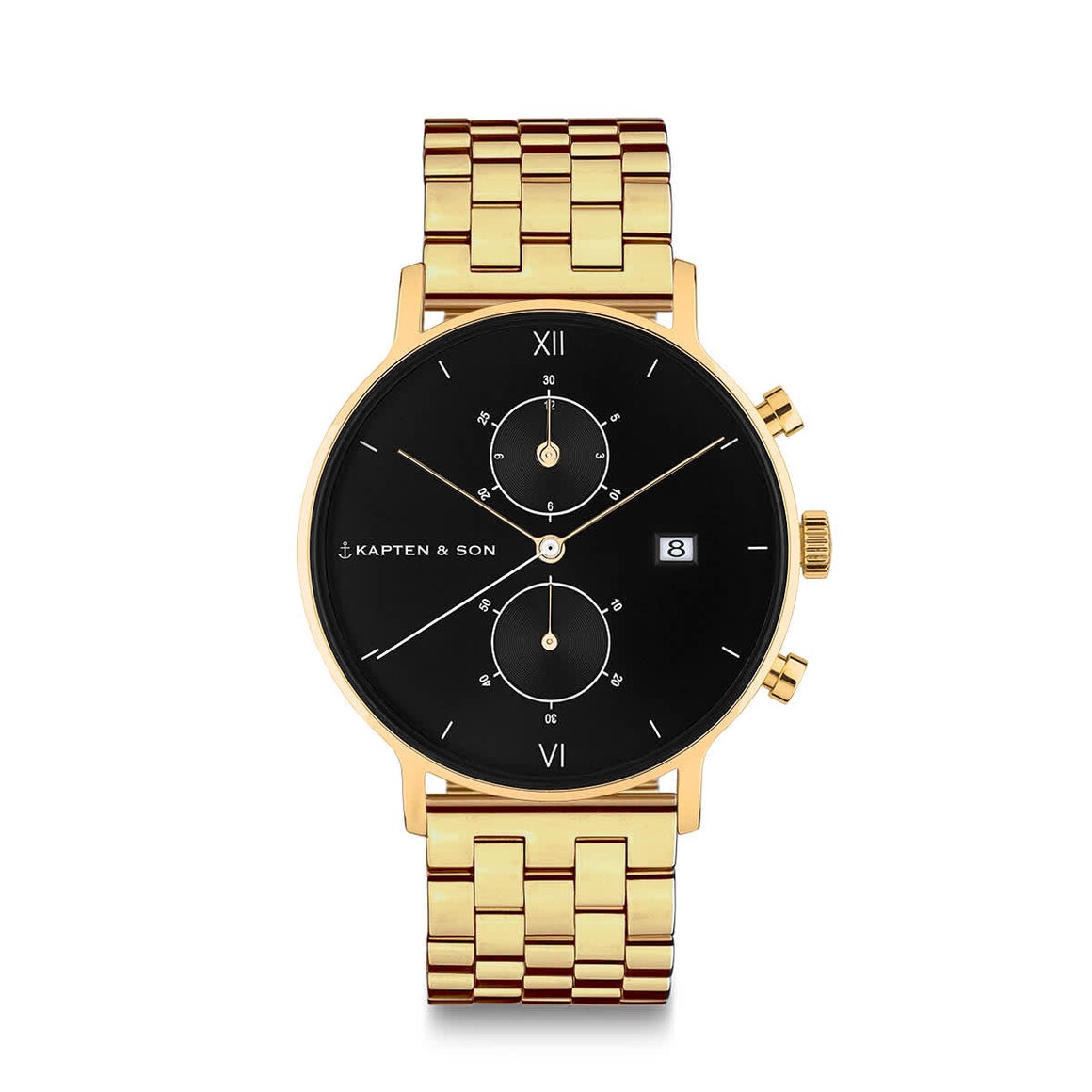 Kpten & Son Chrono Gold Black Steel